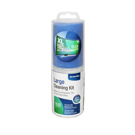 IT valymo priemonė ColorWay Cleaning Kit Electronics Microfiber Cleaning Wipe, 300 ml