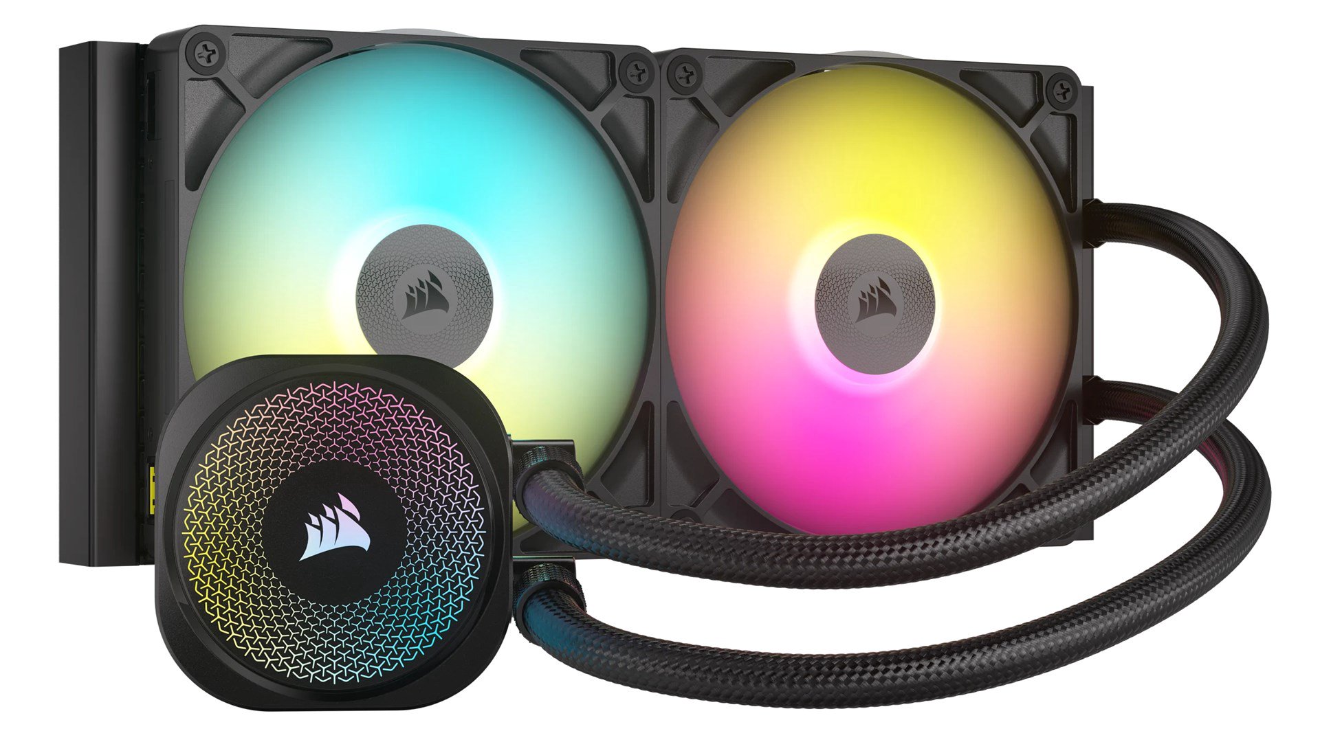 Corsair iCUE LINK TITAN RX RGB Procesorius Universalusis skystinis aušintuvas 14 cm Juoda 1 vnt