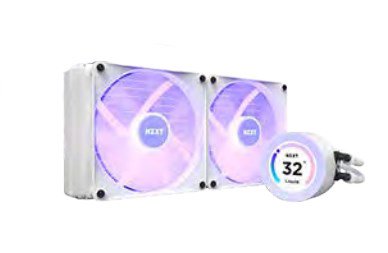 NZXT Kraken Elite 280 RGB Procesorius Universalusis skystinis aušintuvas 14 cm Balta 1 vnt