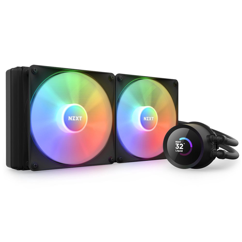 NZXT Kraken 280 RGB Procesorius Universalusis skystinis aušintuvas 14 cm Juoda 1 vnt