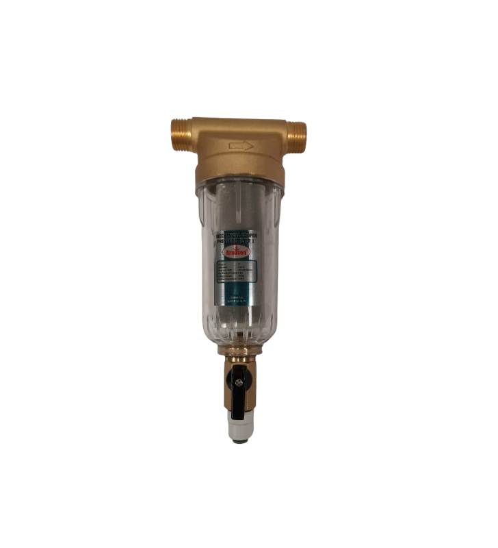 Praplaunamas vandens filtras nuo rūdžių 1/2'' 40-60 mic  3 m3 /h