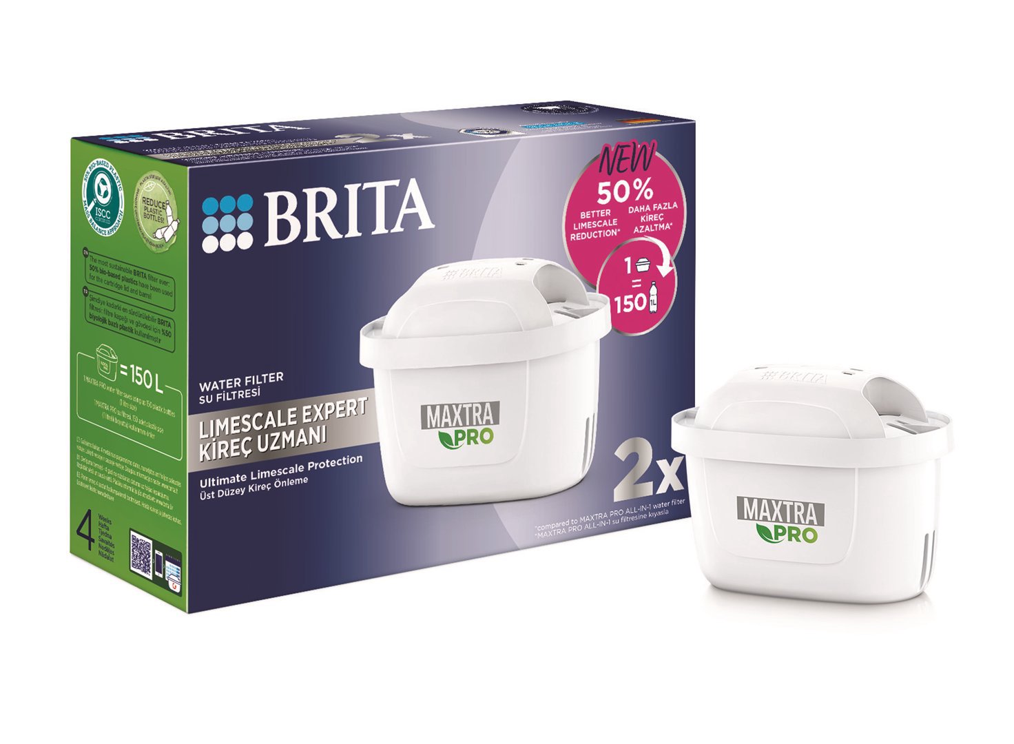 Vandens filtras BRITA Limescale Expert, 2 vnt.