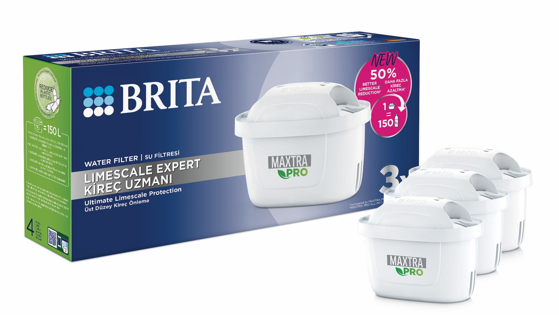 Vandens filtras BRITA MXpro Limescale Expert, 3 vnt.