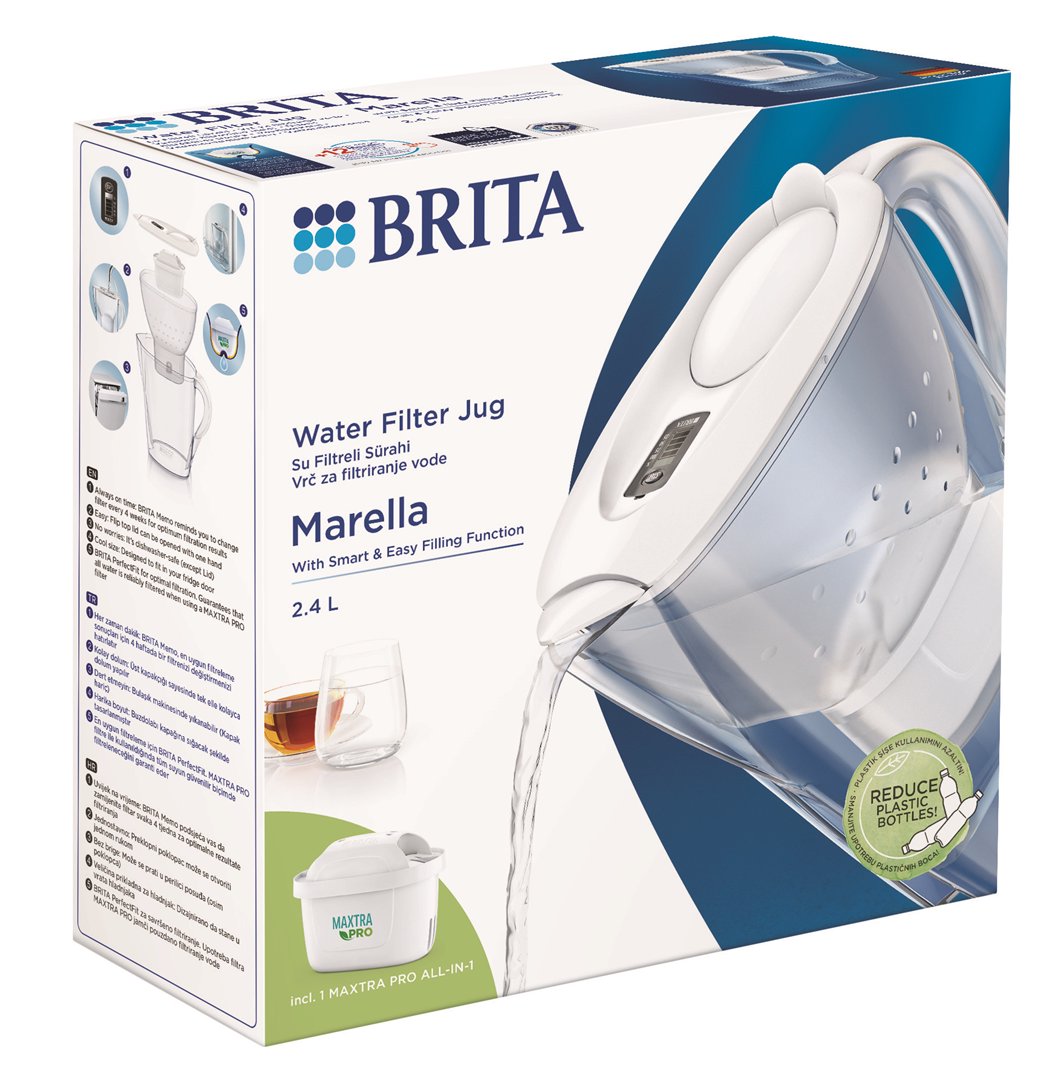 Vandens filtravimo indas BRITA MXpro MARELLA 2,4 l, baltas