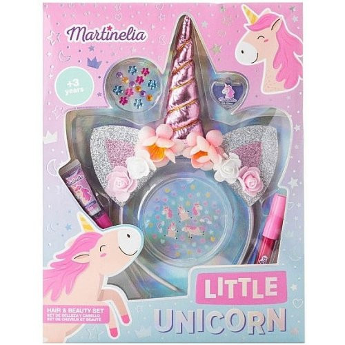 Martinelia LIittle Unicorn Hair & Beauty Set Vaikiškos kosmetikos komplektas, Rinkinys