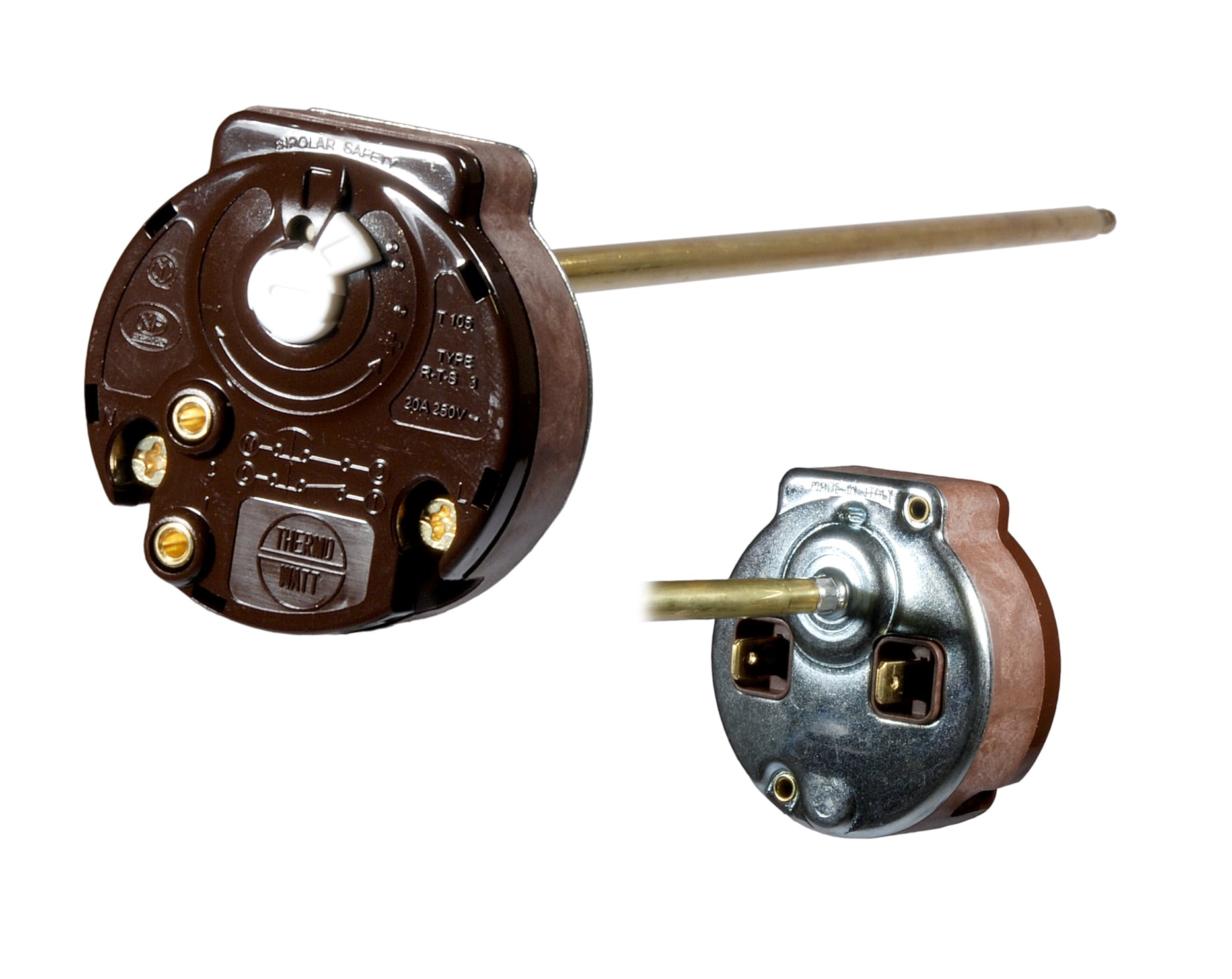 Termostatas RTS3 20-70°C 20A 250V 270mm ilgio, avarinis termojungiklis 83°C