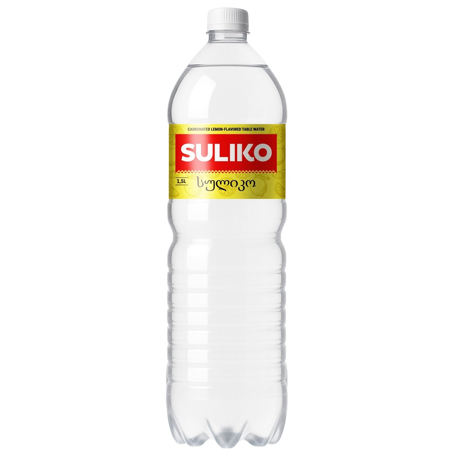 Gazuotas stalo vanduo SULIKO su citrinos aromatu, 1,5 l