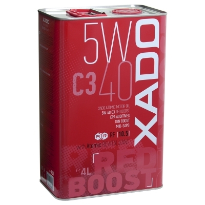 XADO Atomic OIL variklinė alyva 5W-40 C3 RED BOOST 4L