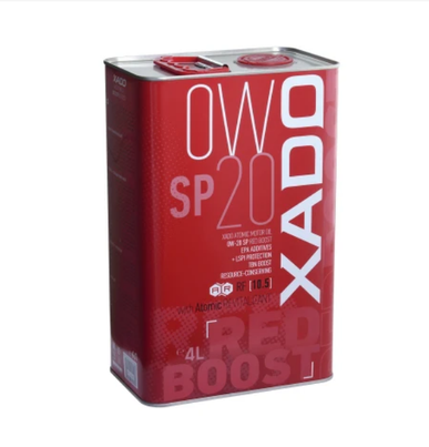 XADO Atomic Oil variklinė alyva 0W-20 SP RED BOOST 4L