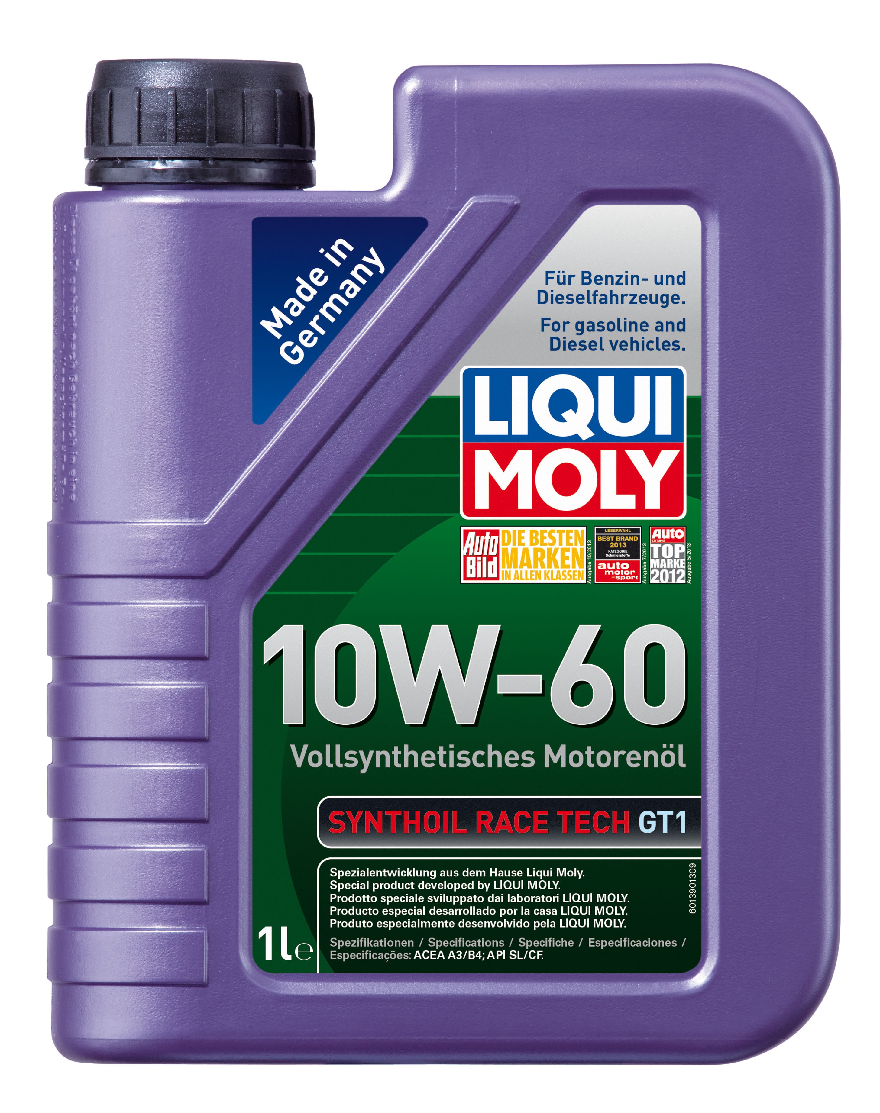 Alyva Synthoil Race Tech GT1 10W-60 1L