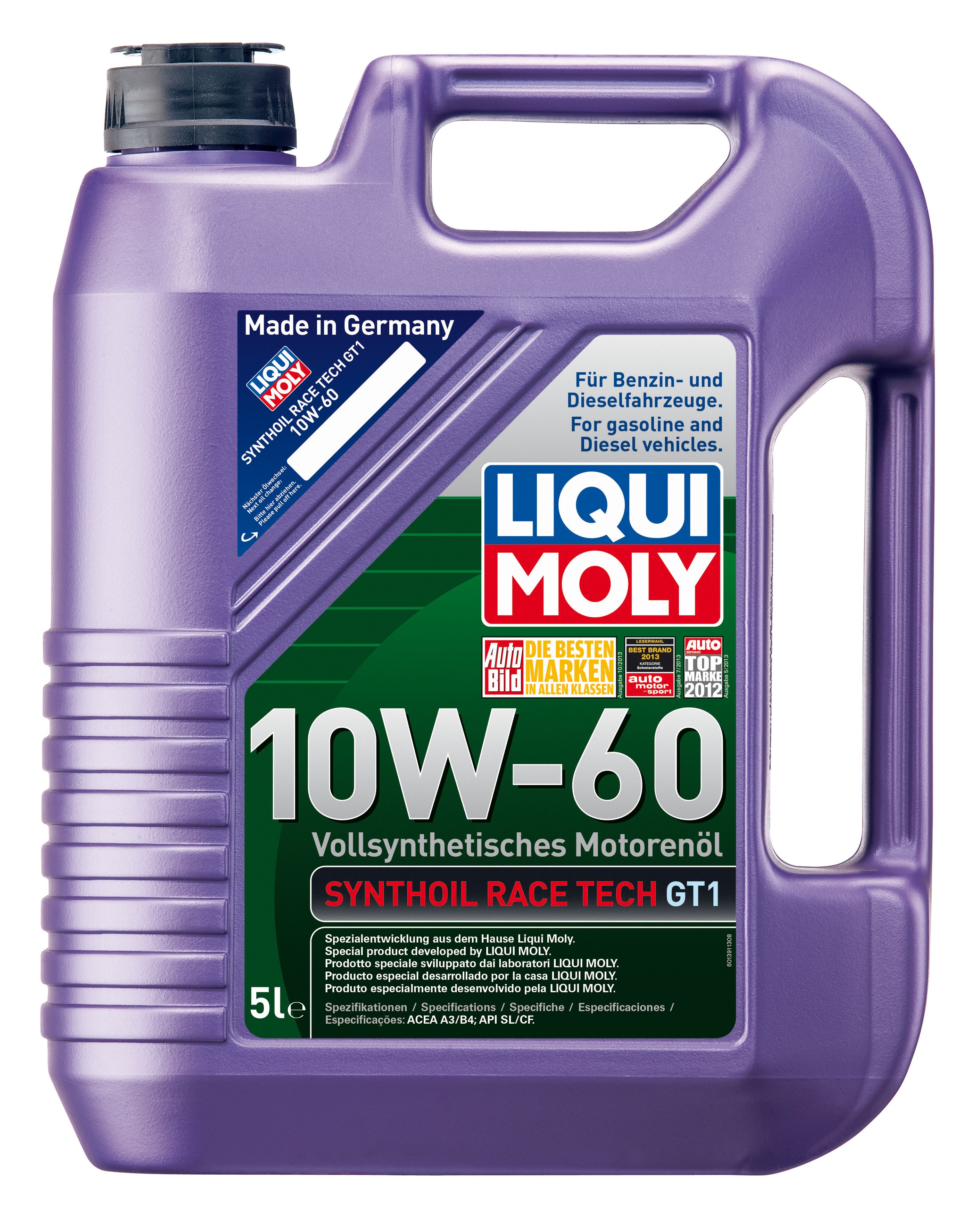 Alyva Synthoil Race Tech GT1 10W60 5L