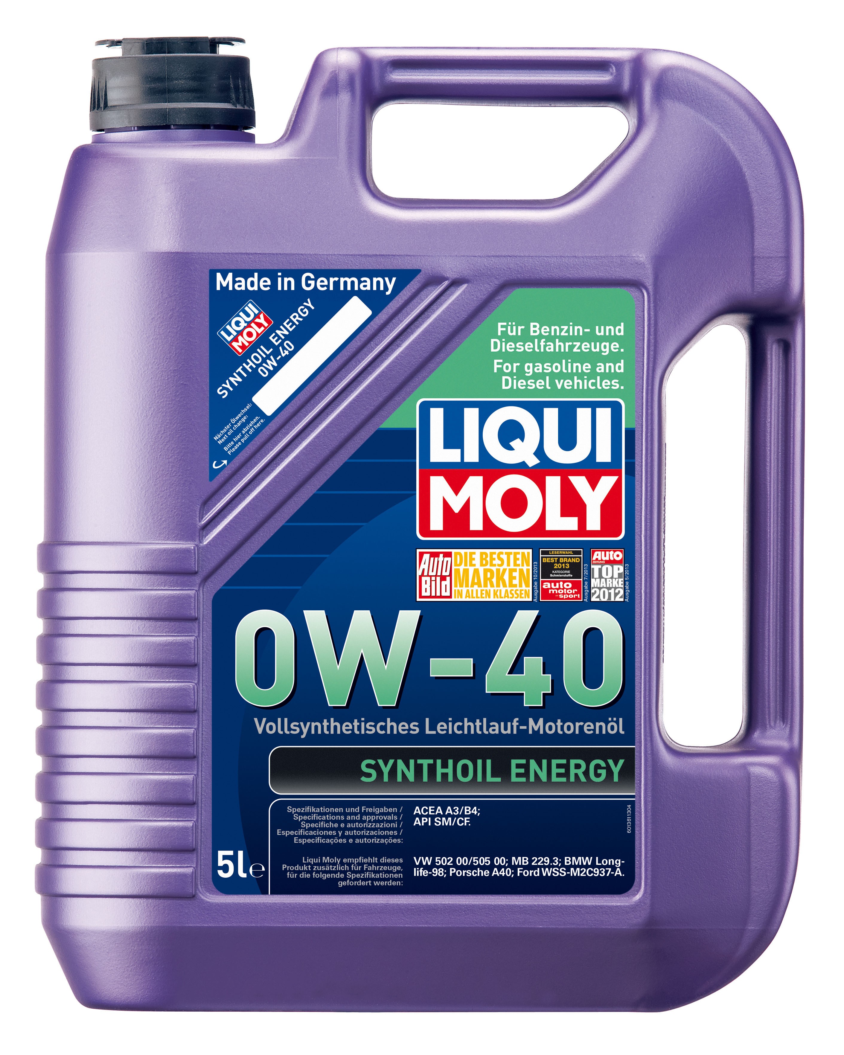 Alyva SYNTHOIL ENERGY 0w40 5L