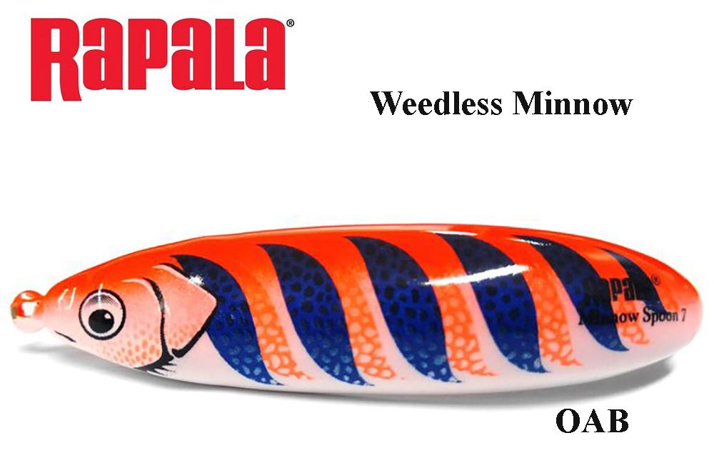 Žolinė blizgė Rapala Weedless Minnow OAB 5 g