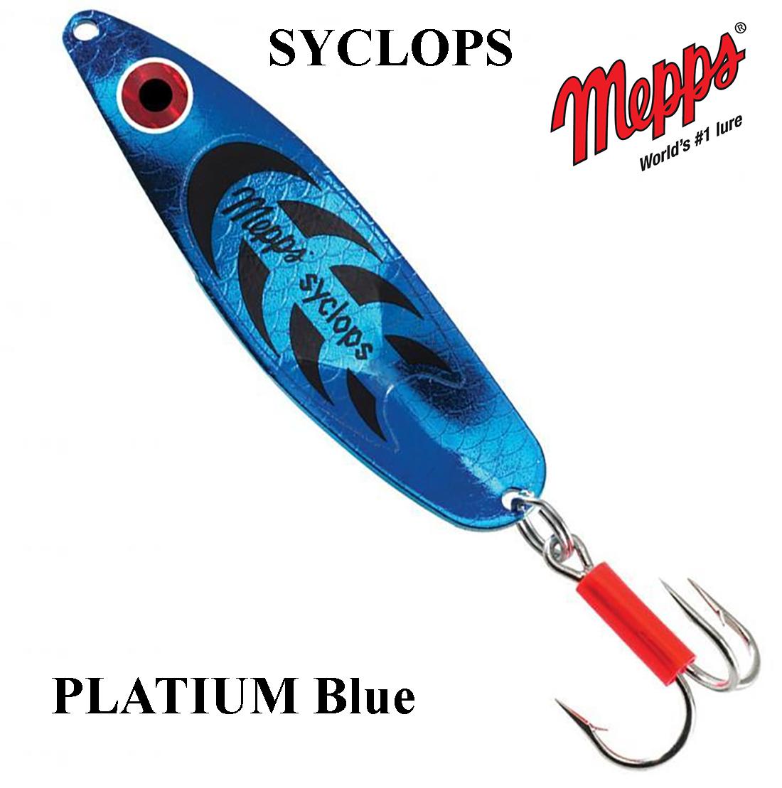 Blizgė Mepps Syclops PLATIUM Blue 4 g