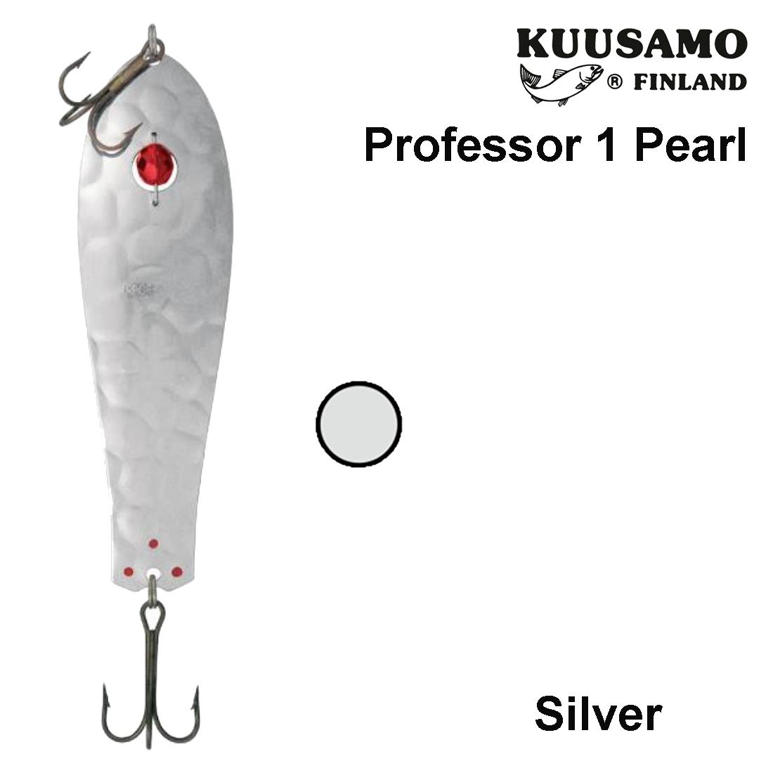 Blizgės Kuusamo Professor 1 Pearl 115 mm Silver 19 g