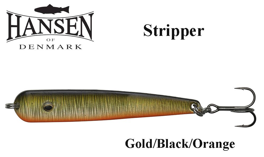Hansen Stripper blizgė Gold/Black/Orange 17 g
