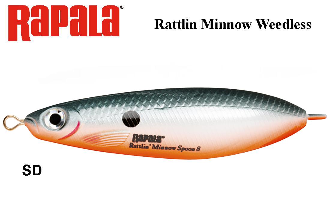 Rapala Rattlin Minnow Weedless Spoon  8 cm, 16 g SD 16 g