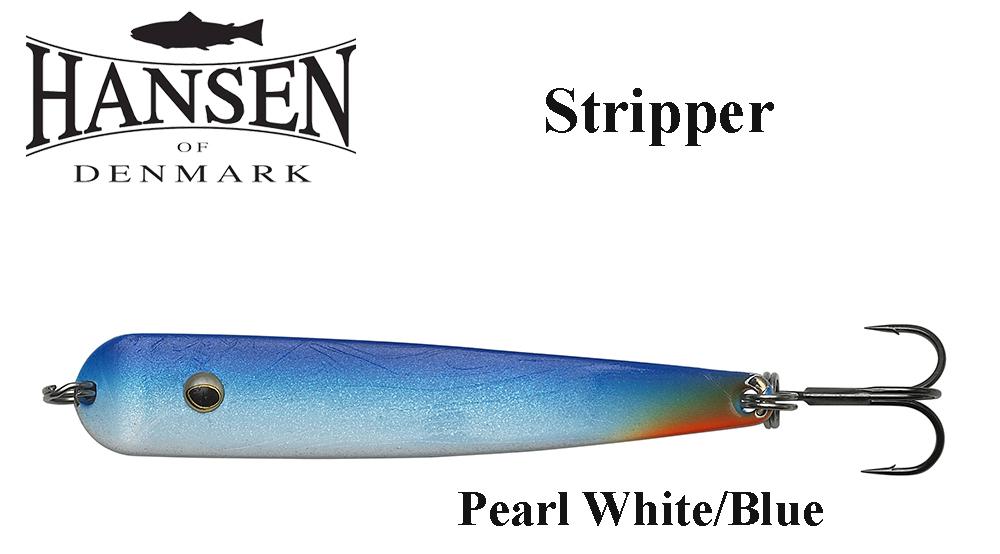 Hansen Stripper blizgė Pearl White/Blue 17 g