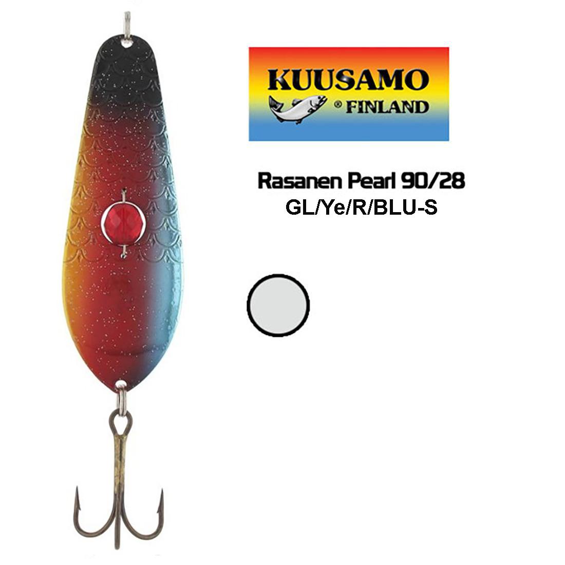 Blizgė Kuusamo Rasanen Pearl 90/28 GL/Ye/R/BLU-S 28 g