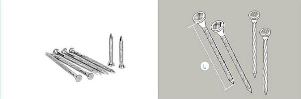 Vinys cinkuotos rievėtos 4,2x50 mm
