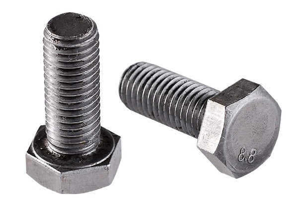 Varžtai M 8x90 mm cinkuotas DIN-933 šešiakampė galvutė