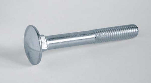 Varžtai M 8x100 mm cinkuotas DIN-603 pusapvalė galvutė