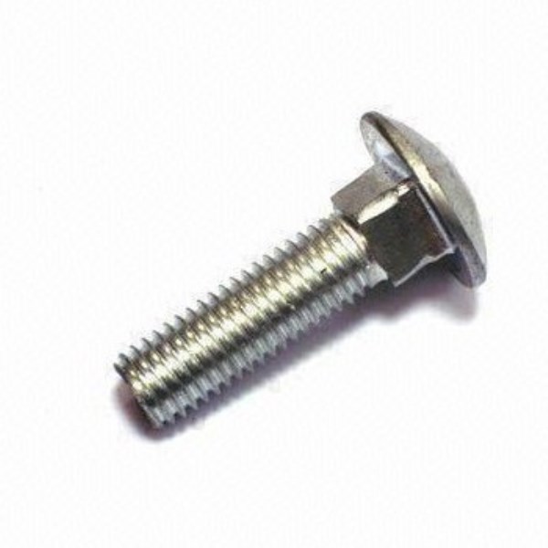 Varžtai M 8x20 mm cinkuotas DIN-603 pusapvalė galvutė