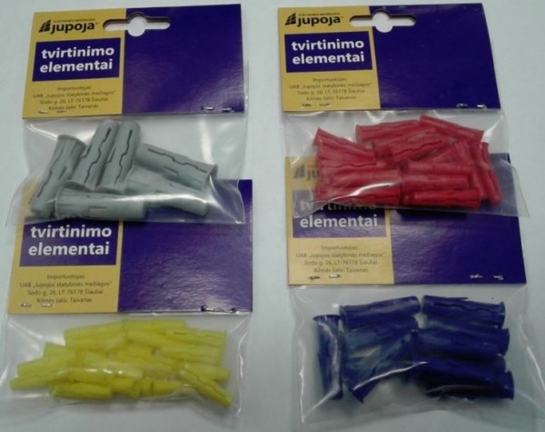 Kaištis universalus UNO 10 mm pilkas 6 vnt Jupoja