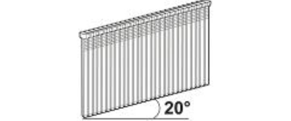 Vinys pistoletui 1,6x50 mm 20° 2800 vnt D16 Essve 776748