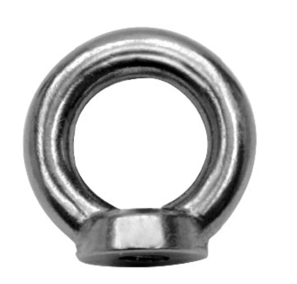 Veržlė su kilpa M 6 mm cinkuota akyta DIN-582