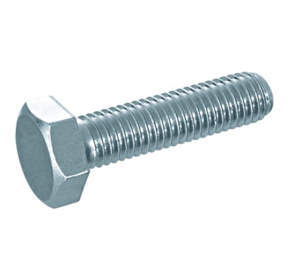 Varžtai M 16x100 mm cinkuotas DIN-933 šešiakampė galvutė