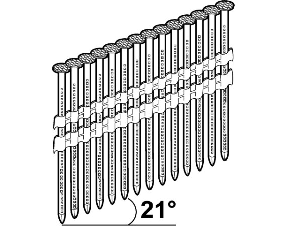 Vinys pistoletui 2,8x50 mm 21° 2200 vnt M-Fusion C4 Essve 772461