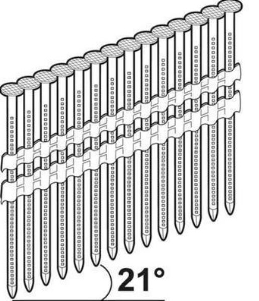 Vinys pistoletui 3,1x90 mm 21° 1200 vnt M-Fusion C4 Essve 7772467