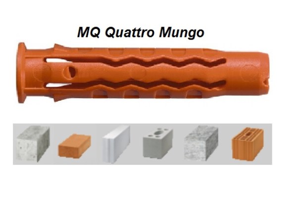 Kaištis nailoninis 10x50 mm MQ Quattro Mungo