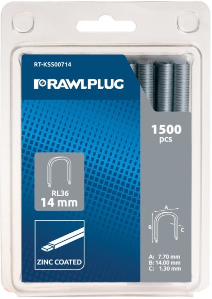 Segtukai mataliniai laidų tvirtinimui RL36 12 mm 1500 vnt Rawlplug