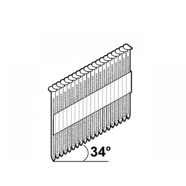 Vinys pistoletui 3,1x90 mm 34° 1200 vnt juodos BL Essve 777415