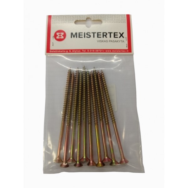Medsraigčiai geltoni 6x100/60 mm 10 vnt Meistertex