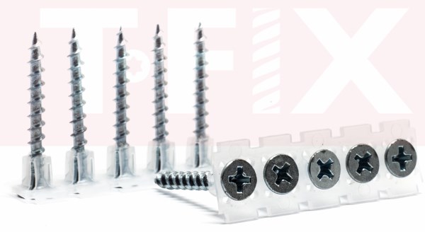 Savisriegiai į medį juostose GKP 3,9x35 mm 1000 vnt DWCJ T-Fix