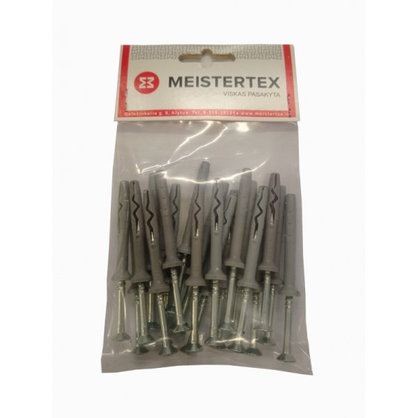 Kaištis su kalamu sraigtu 8x50 mm 15 vnt Meistertex