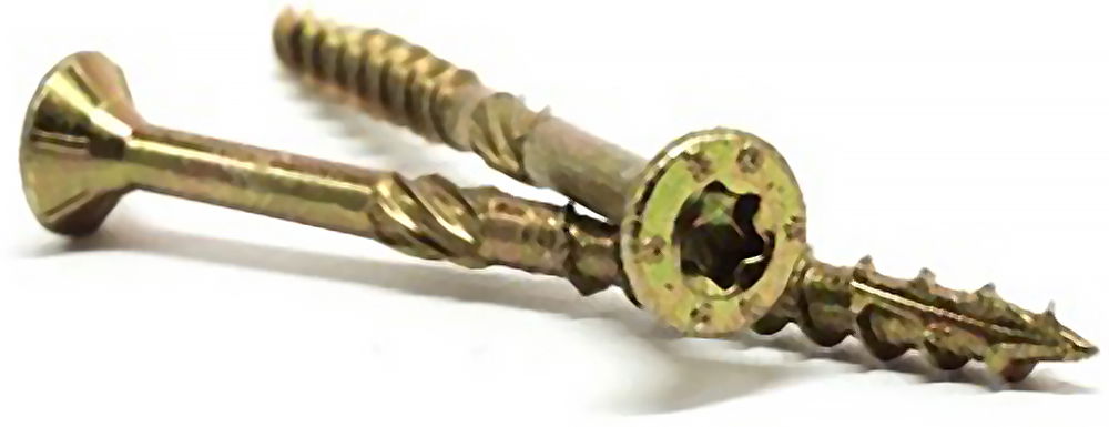 Medsraigčiai TORX 15, geltonai cinkuoti, 3,5 x 16 mm, 500 vnt.