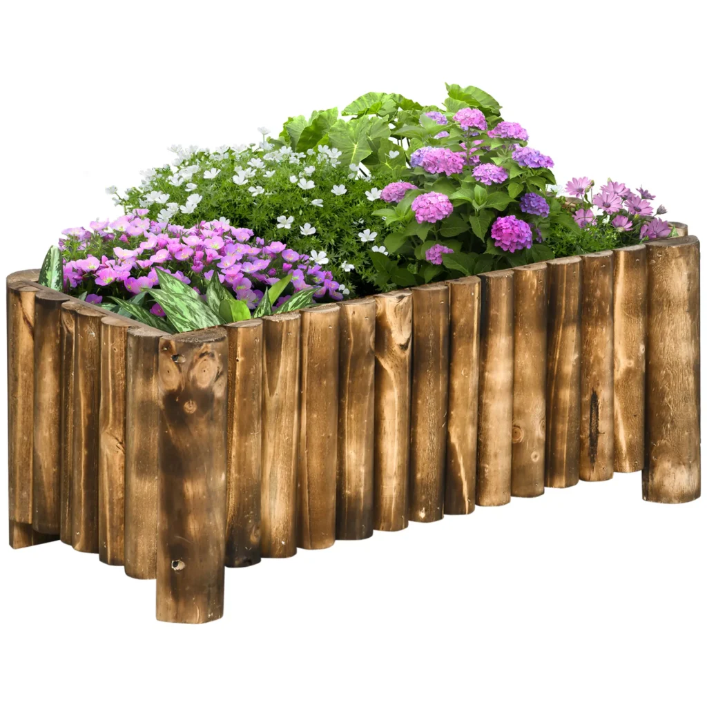 Pakelta lysvė 78x35x30 cm, daržovių ir gėlių lysvė, eglės mediena
