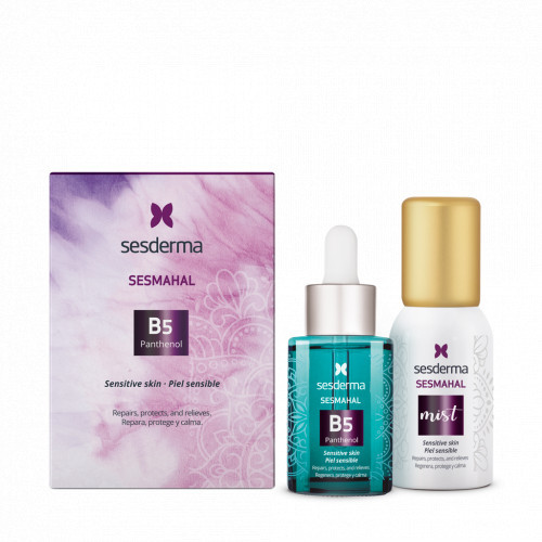 Sesderma Sesmahal B5 Liposomal Serum + Mist Vitaminu B5, pantenoliu bei hialurono rūgštimi praturtinta dulksna ir serumas, 30ml + 30ml