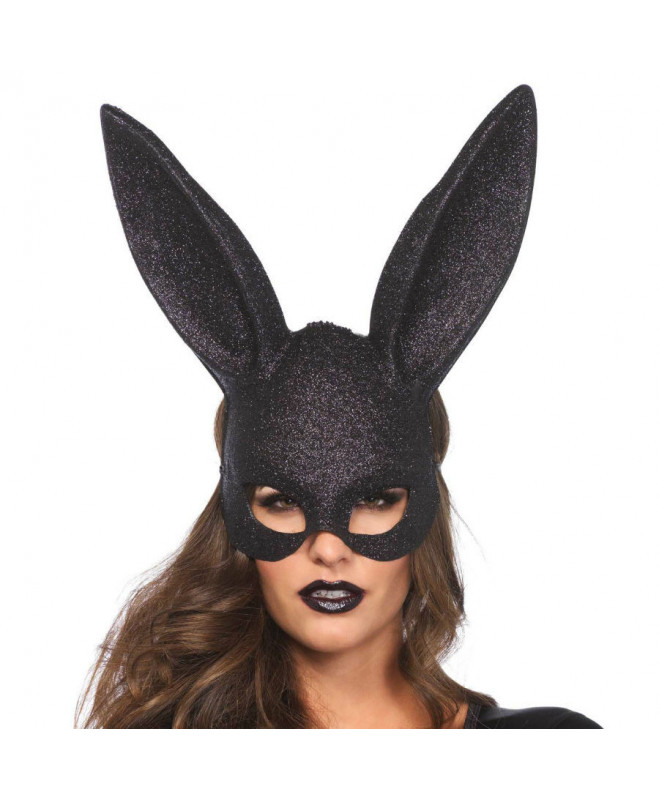 LEG AVENUE GLITTER MASQUERADE RABBIT MASK