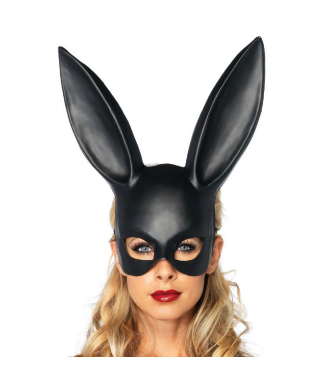 LEG AVENUE MASQUERADE RABBIT MASK BLACK