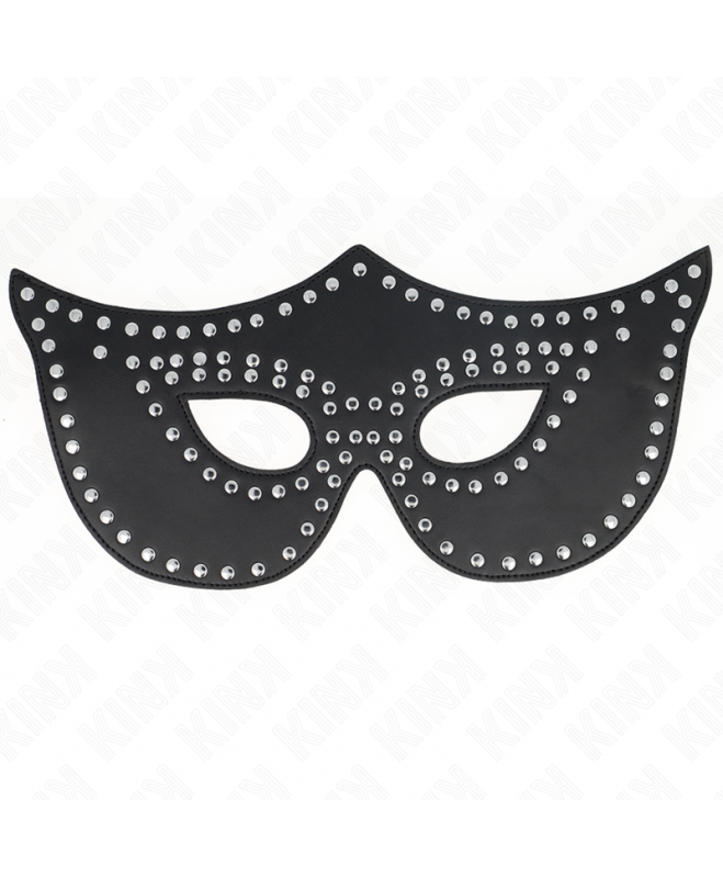 KINK - LEATHERETTE MASK WITH RIVETS MODEL 2 30 x 12 CM