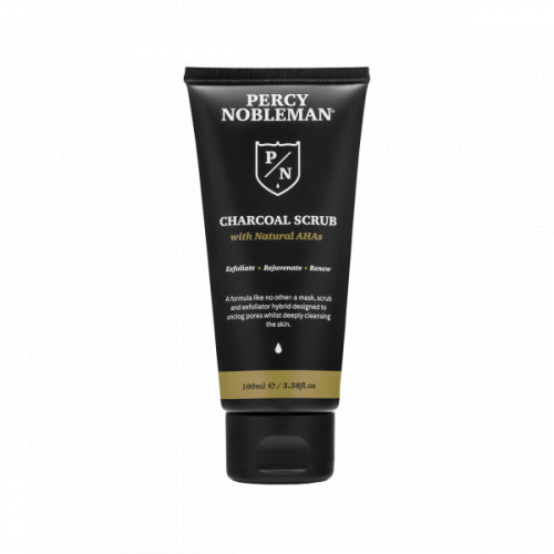 Percy Nobleman Charcoal Scrub Veido šveitiklis su anglimi, 100ml