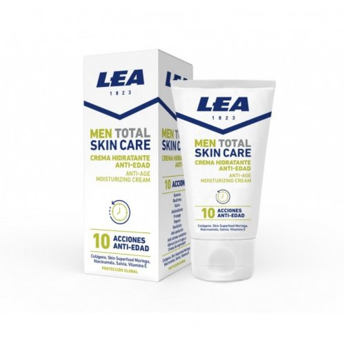 LEA Men Anti - Age Moisturizing Cream Vyriškas drėkinamasis veido kremas nuo senėjimo, 50ml