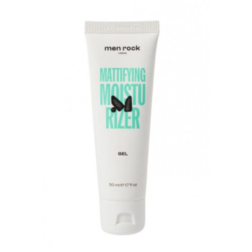 Men Rock Mattifying Moisturizer Gel With Niacinamide Matizuojantis drėkinamasis veido gelis su niacinamidu, 50ml