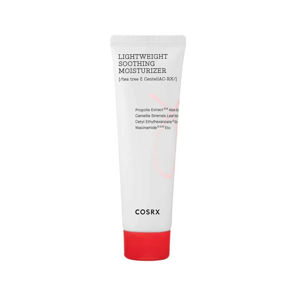 COSRX AC Collection Lightweight Soothing Moisturizer – lengvas drėkinamasis kremas probleminei odai