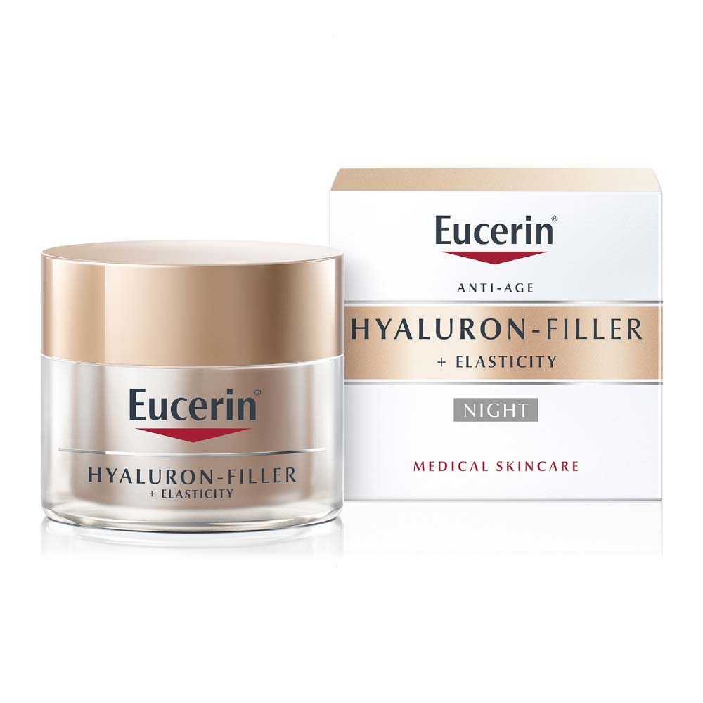 EUCERIN Hyaluron Filler + Elasticity Naktis kremas veidui 50 ml